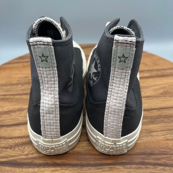 Converse All Star Chuck Taylor Hi Shoes Mens 8.5 Black Skate Casual Sneakers EUC - Picture 4 of 8